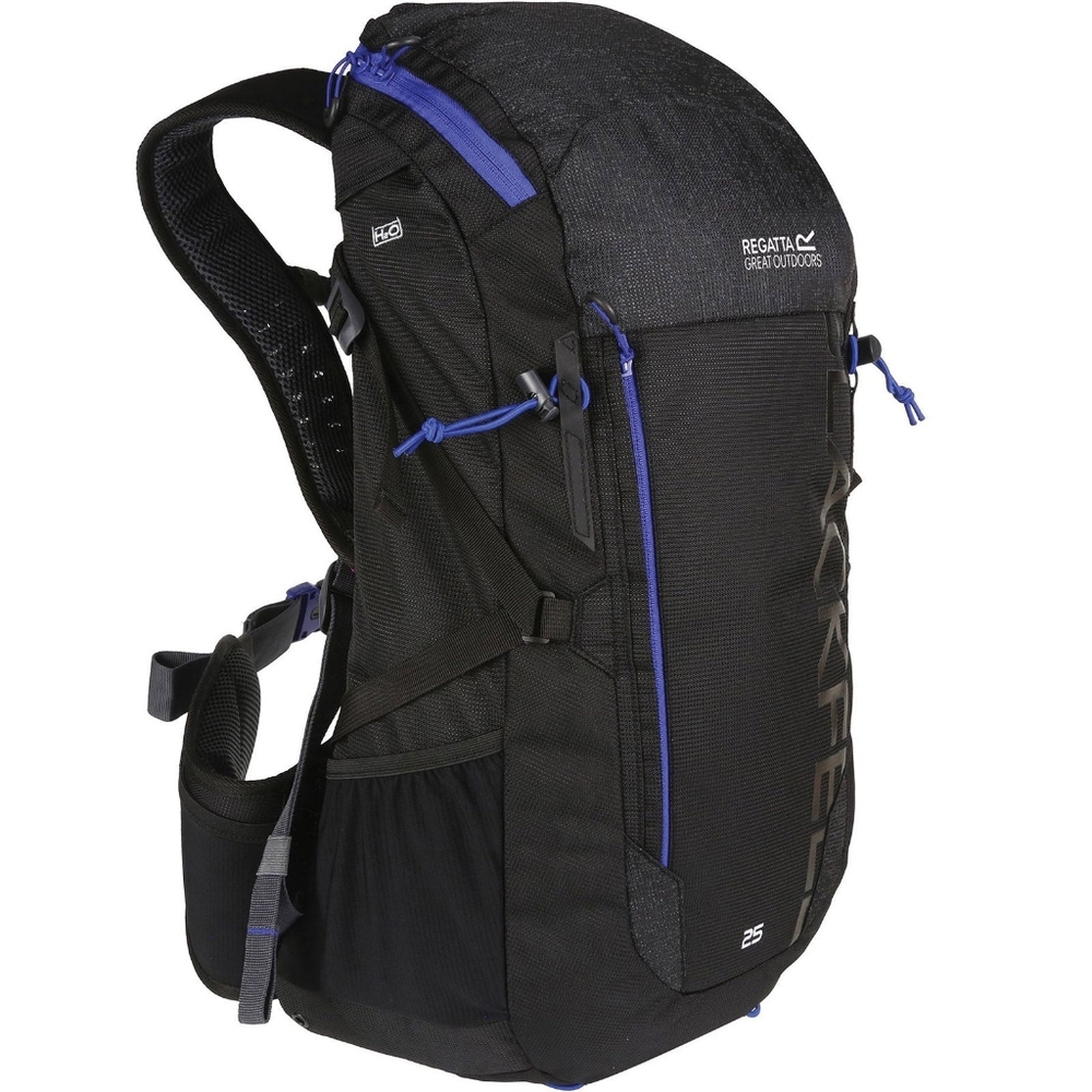 NEW REGATTA Unisex Blackfell III 25 L Rucksack – Black / Surf Spray